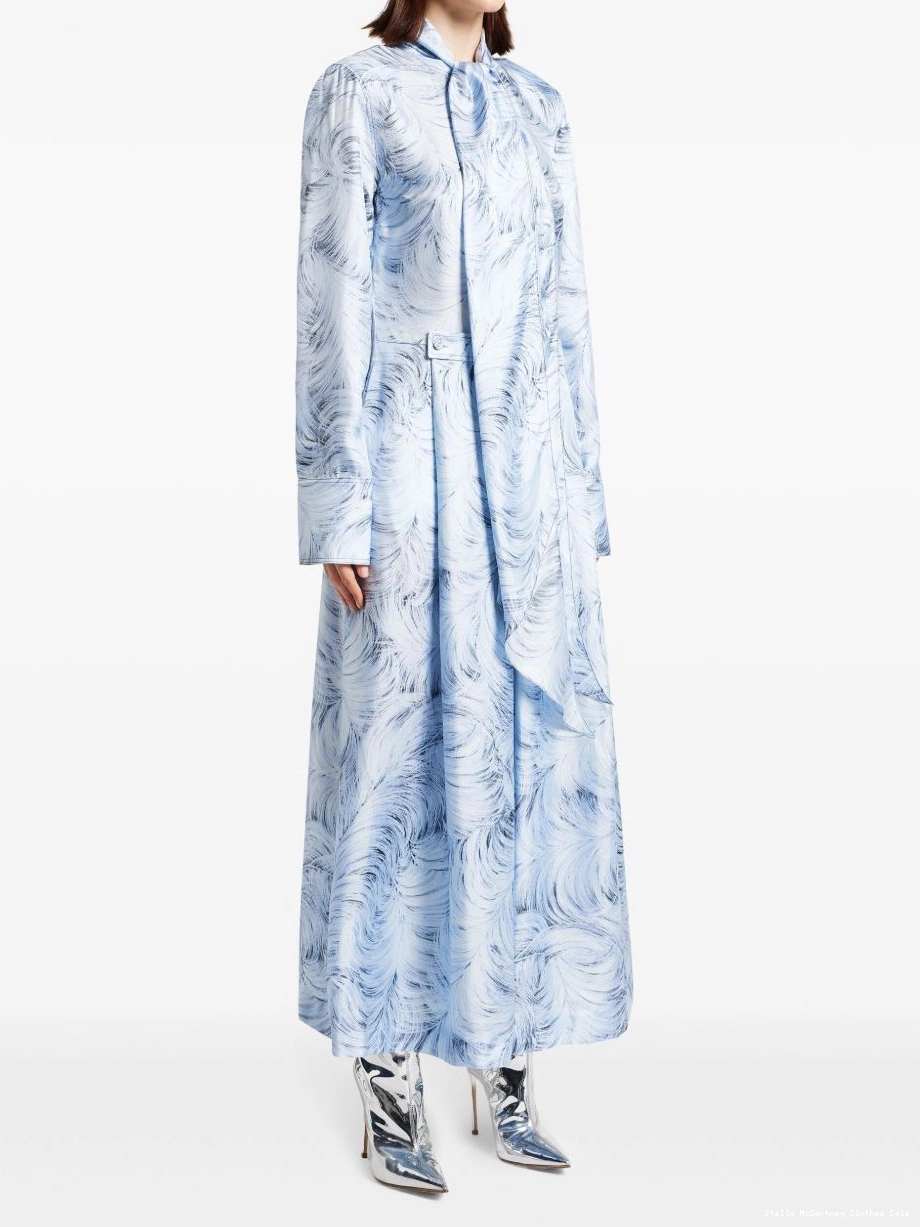 Affordable midi McCartney dress Women feather-print Stella 0401